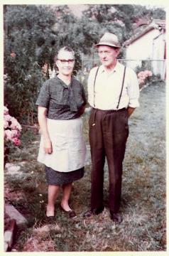 Zakonca Herman in Frančiška Debevec okrog l. 1975